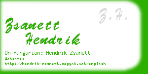 zsanett hendrik business card
